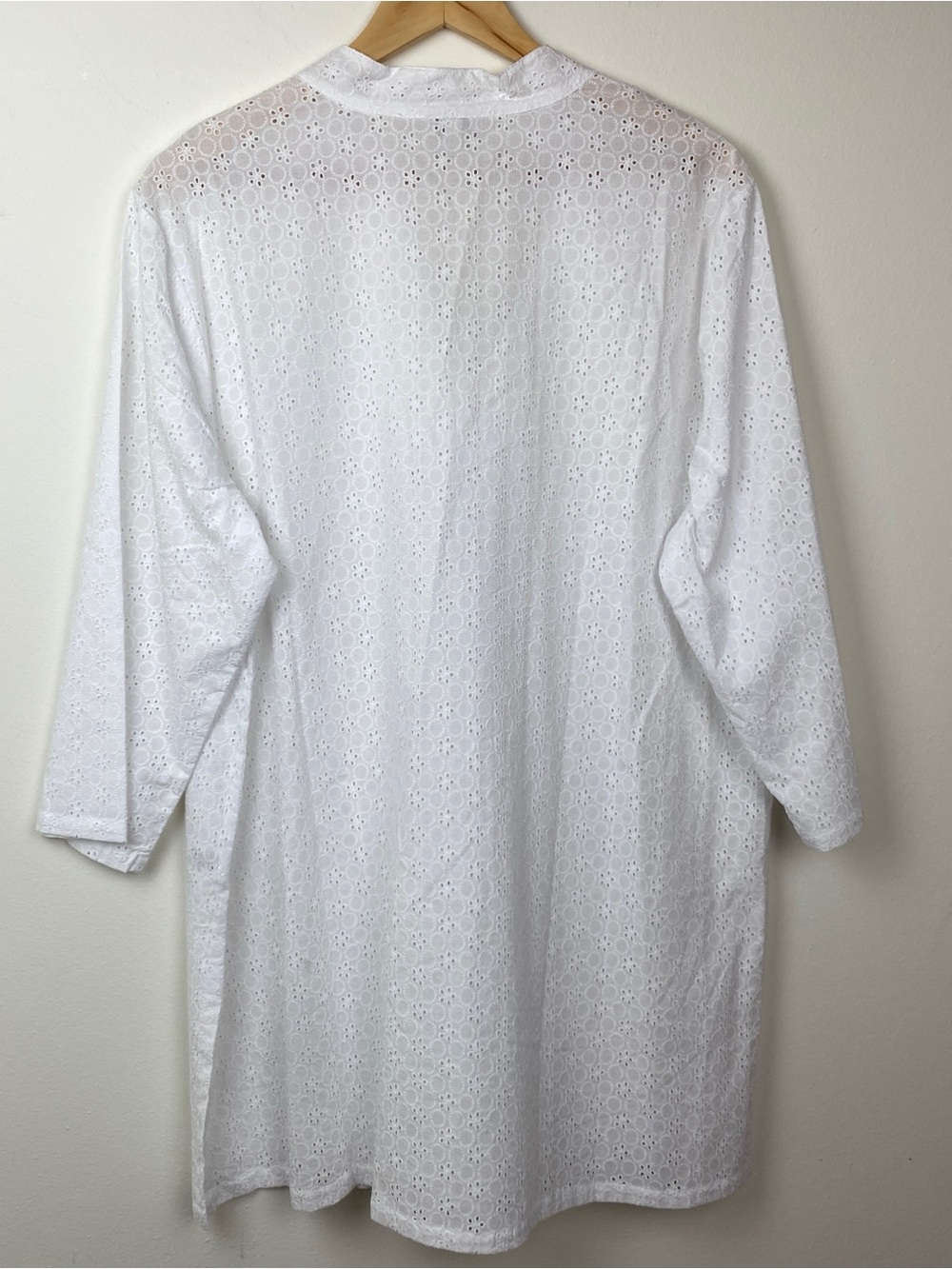 Talbots Tunic Eyelet Swim Cover Up Sz L - Picture 3 of 7